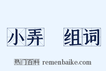 小弄篴组词是什么意思的图片